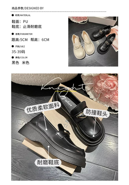 Shallow Mouth Clogs Platform Loafers